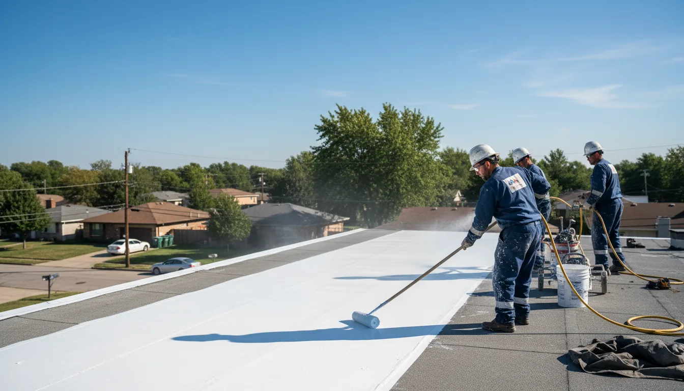 Commercial roof coating in Kensington, NH near me